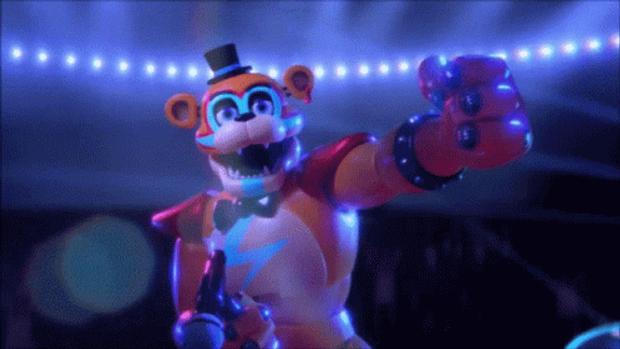 Glamrock Freddy Turning Around GIF