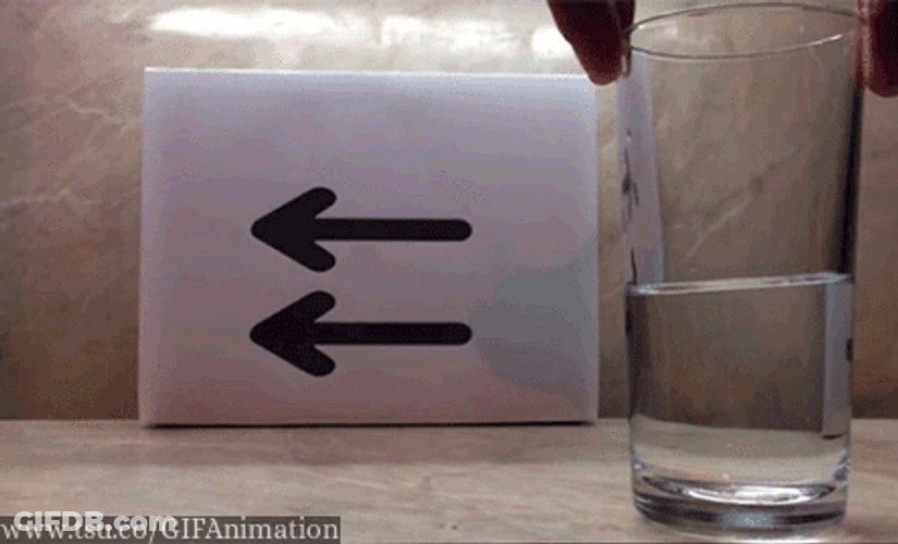 Glass Arrow Optical Illusion GIF
