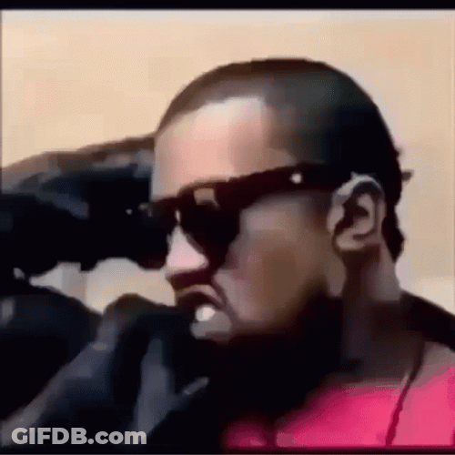 Glass Breaking Kanye West Exploding Into Pieces GIF