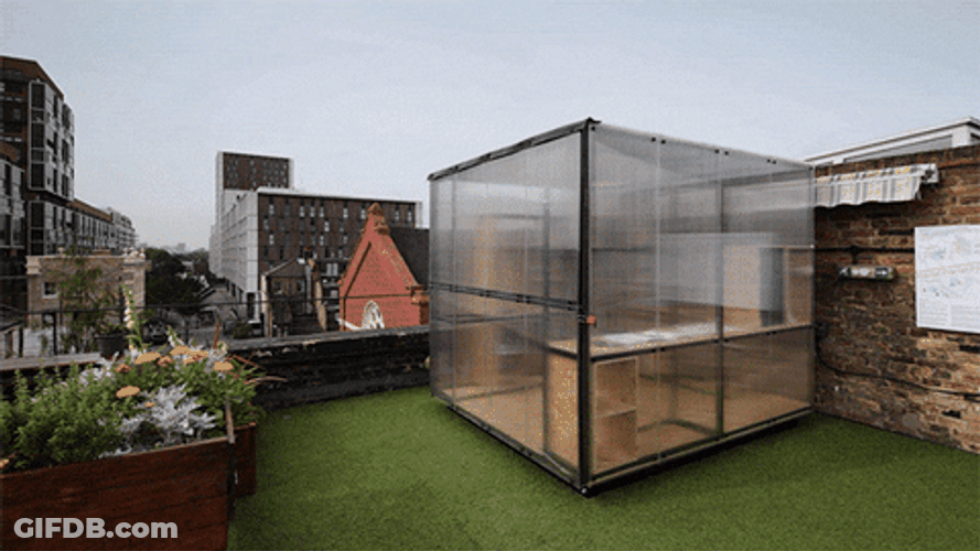 Glass House Architecture GIF