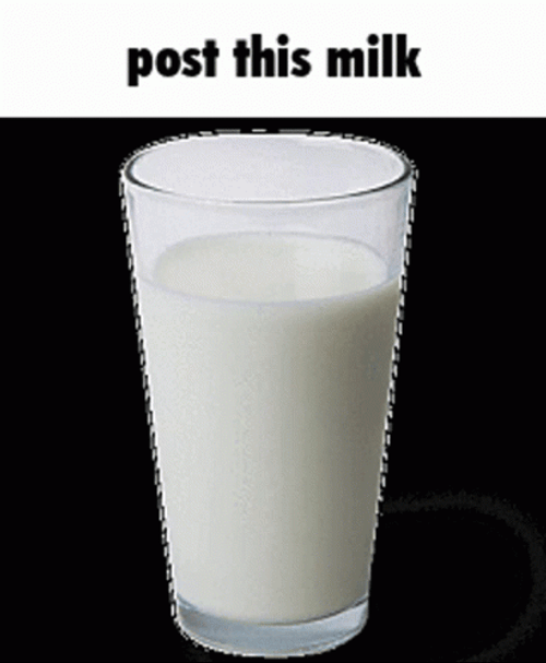 Glass Of Milk Changing Size GIF