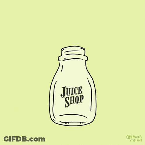 Glass With Straw And Website Below GIF