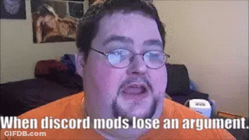 Glasses Beard Man Says Discord Mods Lose Argument GIF