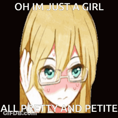 Glasses Girl Oh Im Just A Girl Pretty Petite GIF