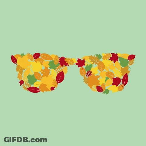 Glasses Made Of Leaves GIF
