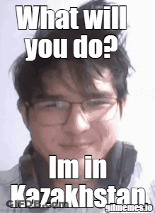 Glasses Man Asks What Will You Do Kazakhstan GIF