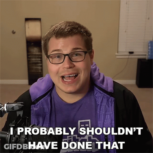 Glasses Man Purple Jacket I Shouldn't Have GIF