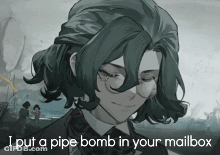 Glasses Man Says Pipe Bomb In Your Mailbox GIF