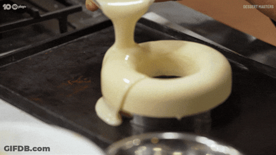 Glazing An Opera Cake GIF
