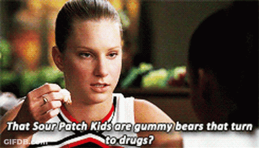 Glee Glee Britany Sour Patch Kids GIF