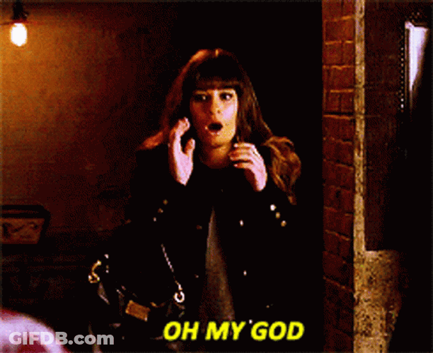 Glee Happy Rachel Berry Oh My God GIF