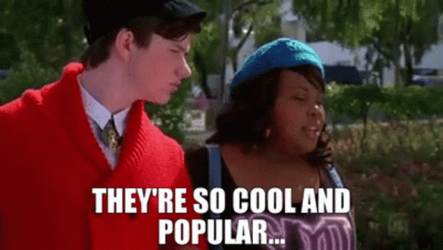 Glee Mercedes They're So Cool And Popular GIF