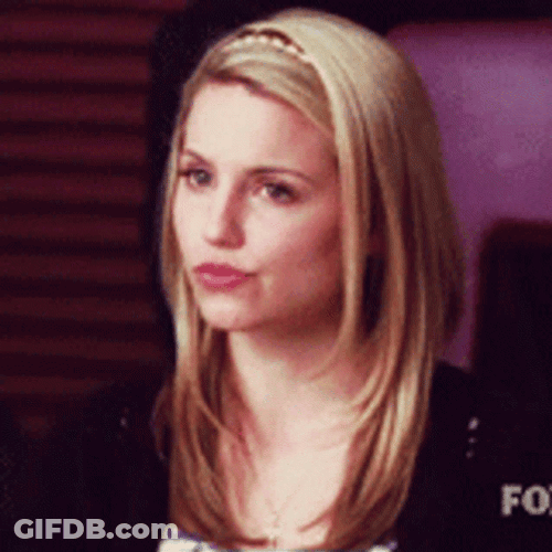 Glee Quinn Fabray Rolls Eyes GIF