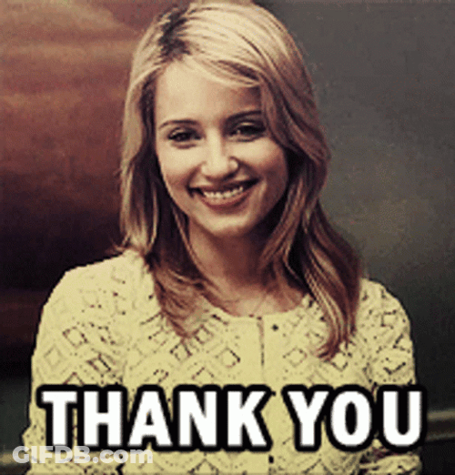 Glee Quinn Thank You GIF