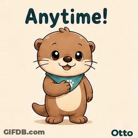 Gleespace Otto The Otter Anytime GIF