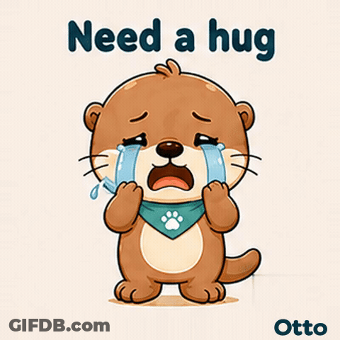 Gleespace Otto The Otter Need A Hug GIF