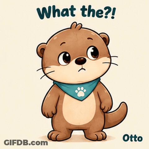 Gleespace Otto The Otter What The GIF