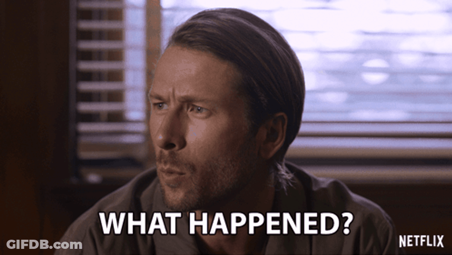 Glen Powell Confused What Happened GIF