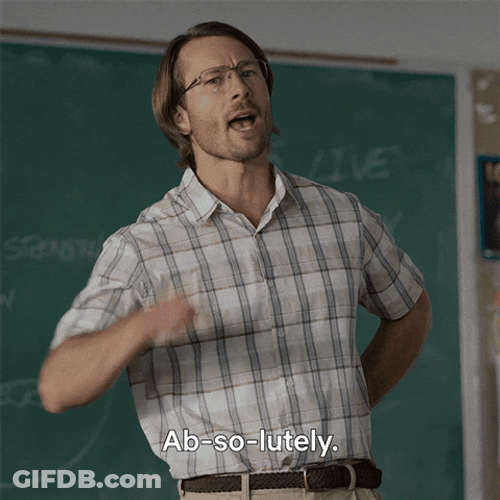 Glen Powell Energetic Pointing Absolutely GIF