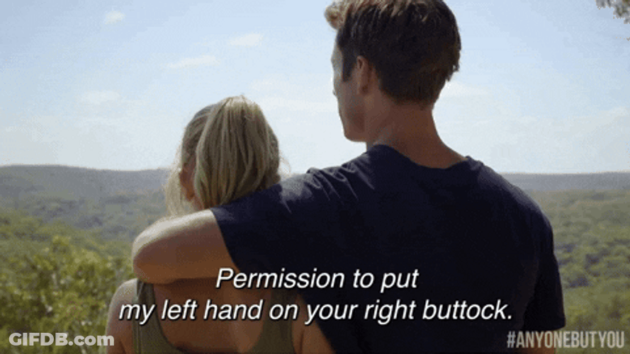 Glen Powell Naughty Butt Rubbing GIF