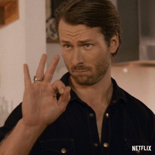 Glen Powell Okay Hand Signal GIF