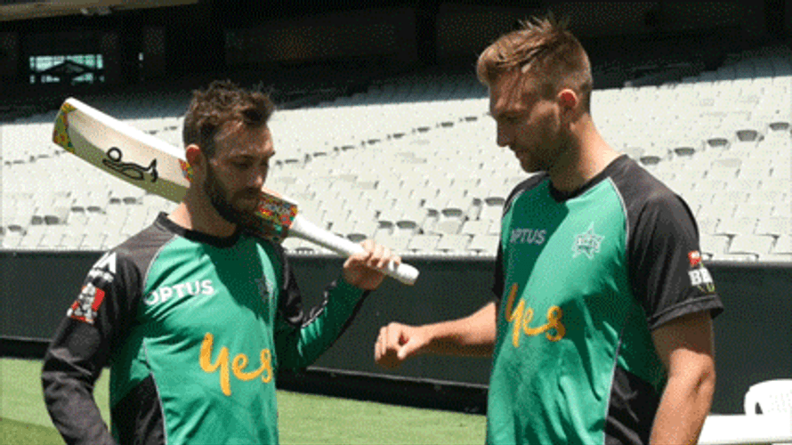 Glenn Maxwell Fist Bump GIF
