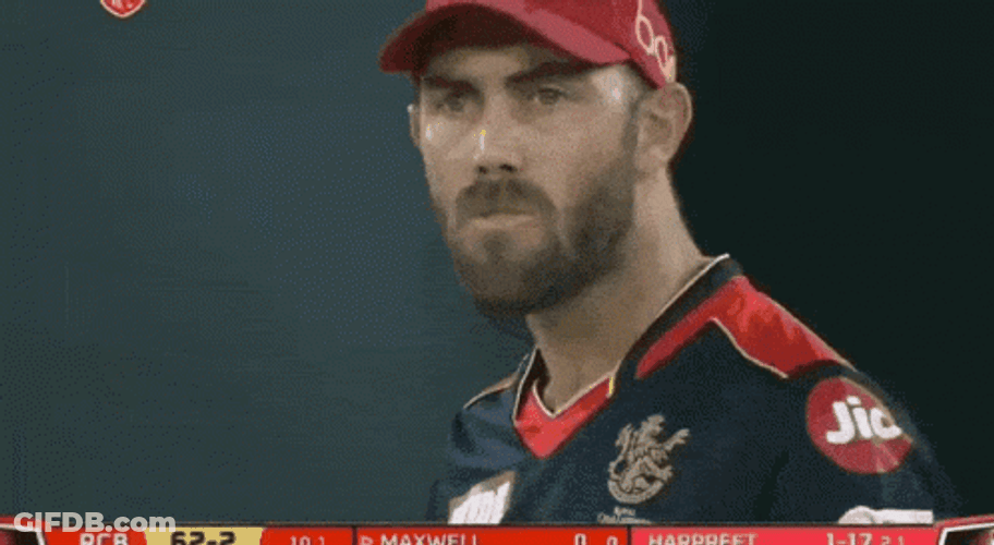 Glenn Maxwell Looks Up GIF