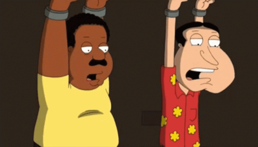 Glenn Quagmire And Cleveland Brown GIF