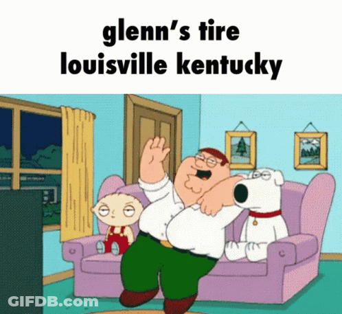 Glenn's Tire Louisville Kentucky Cartoon GIF