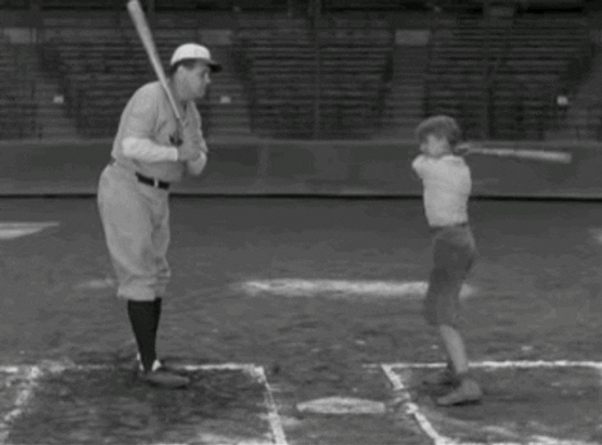 Gleyber Being Young With Baseball GIF
