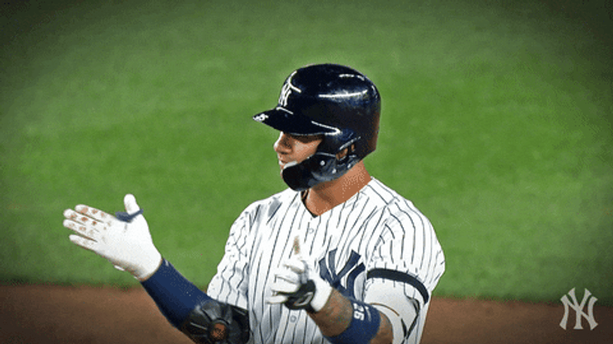 Gleyber Clapping Really Hard On The Game GIF