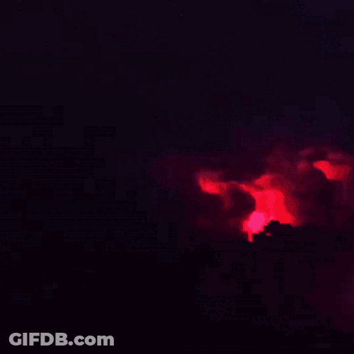 Glimpse Of Red Lightning GIF