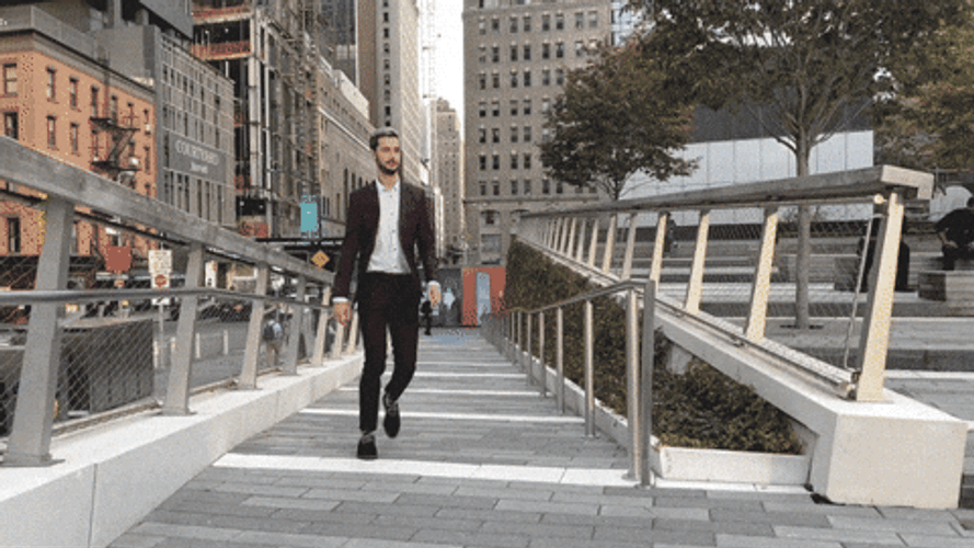 Glimpse Of Twin Towers Man Falling GIF