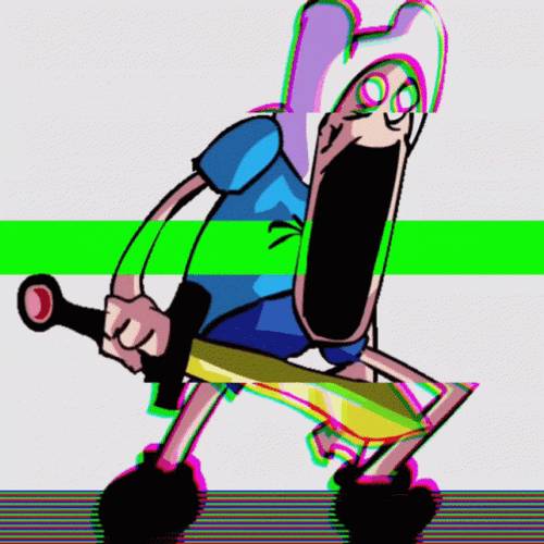 Glitch Adventure Time Finn GIF