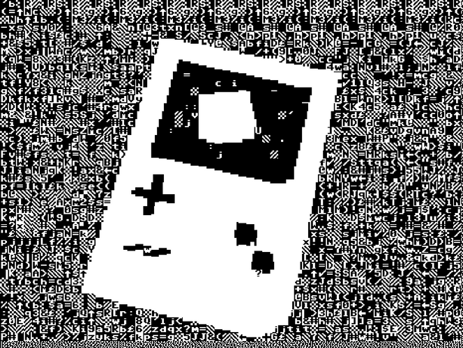 Glitch Black And White GIF