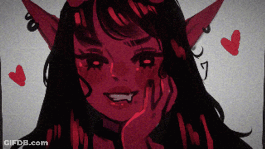 Glitch Cute Succubus GIF