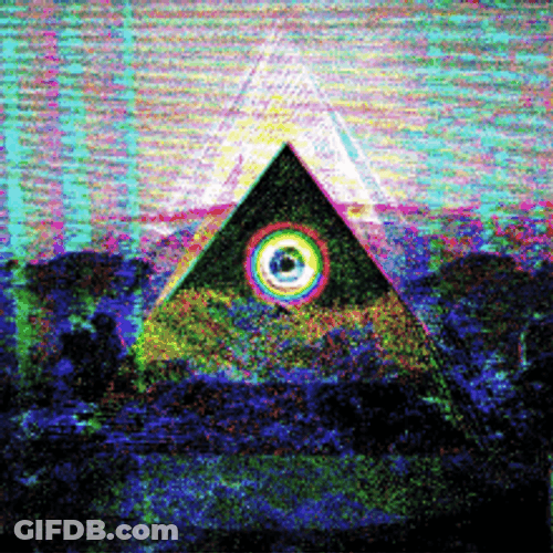 Glitch Illuminati Pyramid GIF