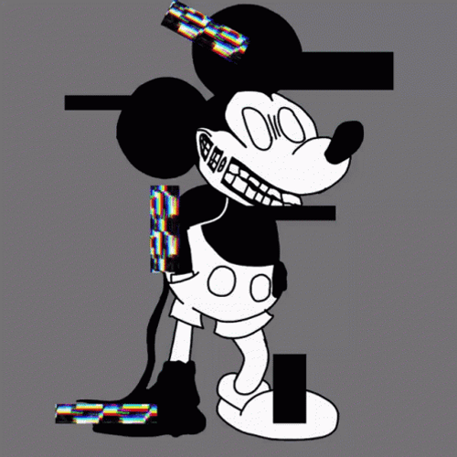 Glitch Mickey Mouse GIF