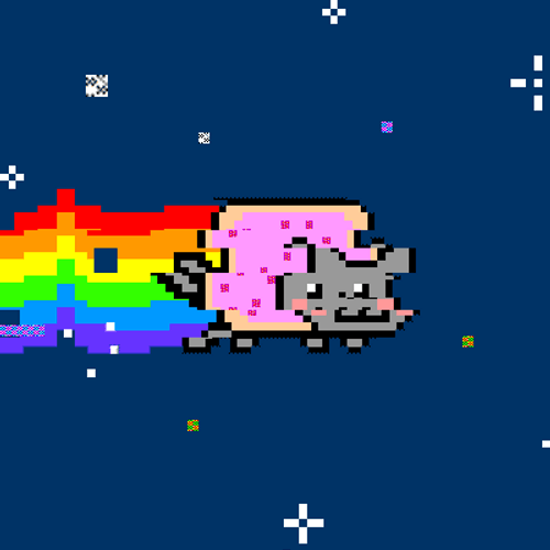 Glitch Nyan Cat GIF