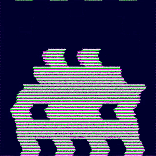 Glitch Pixelated Monster GIF
