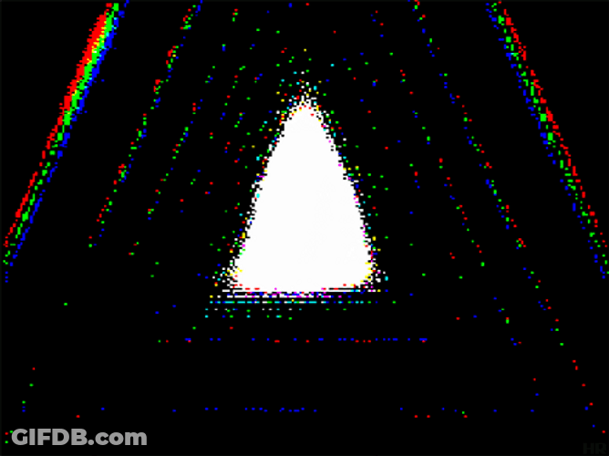 Glitch Triangle Tunnel GIF