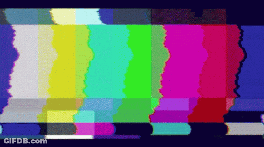 Glitch TV Static GIF