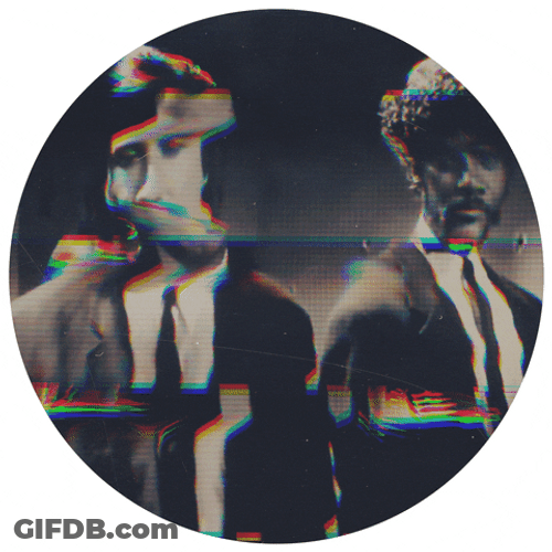 Glitched John Travolta Pulp Fiction GIF