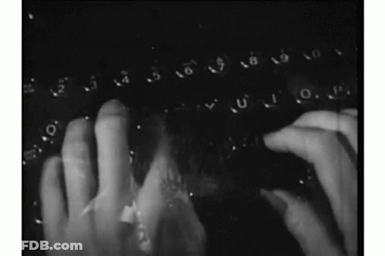 Glitching Hands Typing Fast GIF