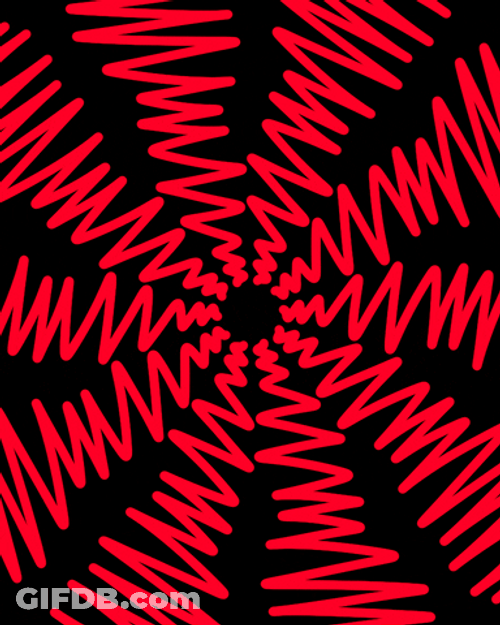 Glitching Lines Colorful Optical Illusion GIF