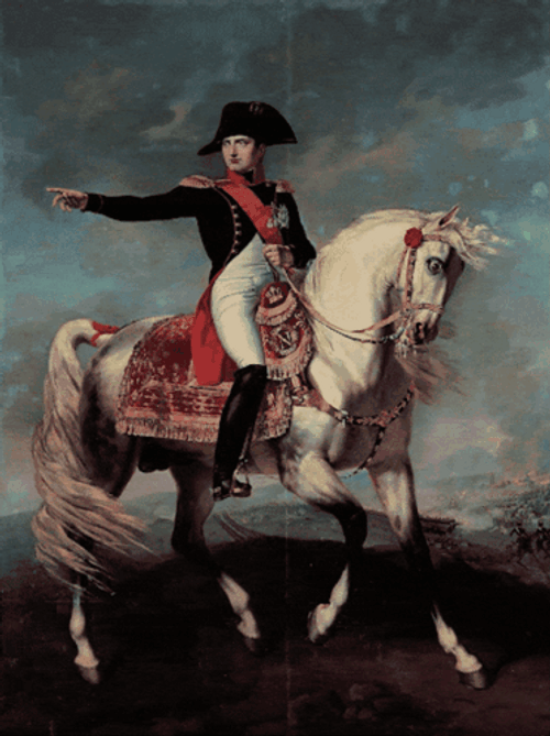 Glitching Portrait Of Pointing Napoleon Meme GIF