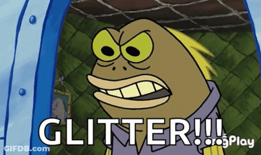 Glitter Bomb Fish Needs Glitter GIF