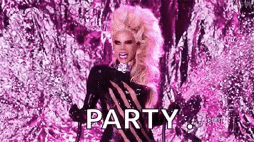 Glitter Bomb Party Costume GIF
