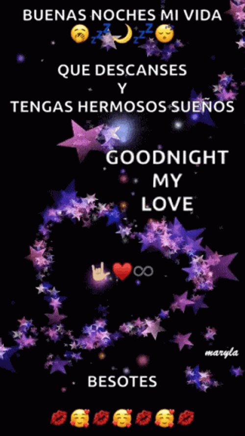 Glitter Feliz Noche My Love GIF