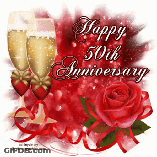 Glitter Happy Anniversary GIF